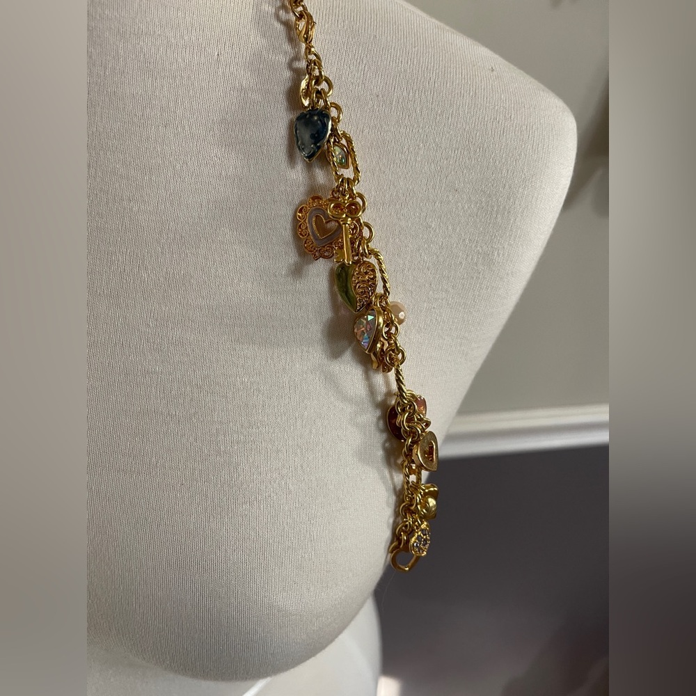 Kirks Folly Key to My Heart Gold Charm Bracelet - Picture 5 of 7